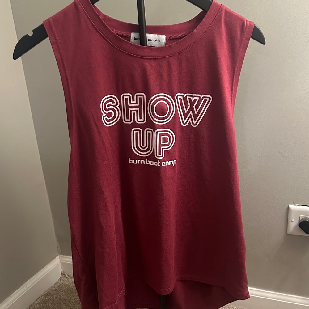 Burn Boot Camp Women's Maroon Muscle Tee